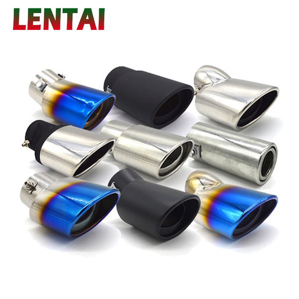 

выхлопная lentai auto chrome нержавеющая сталь автомобиль глушитель наконечник трубы для lada styling для универсальных автомобильных аксесс