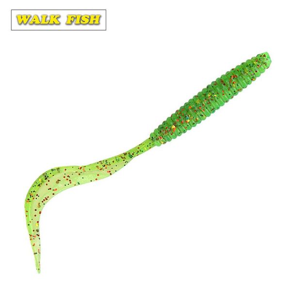 

walk fish 8pcs/lot 12cm 2.4g fishing lure silicone lures for fishing soft bait worm isca artificial carp fishing tackle vfbqk