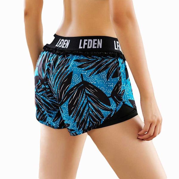 

women sports gym fitness yoga exercise training shorts for workout slimming beach hiking female running high waist cycling 1019, Black;blue
