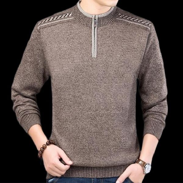 

factory outlet male autumn winter men's sweater men's turtleneck solid color casual sweater men slim fit brand knitted pullover, White;black