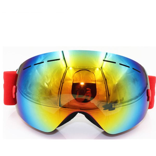 

ski snowboard goggles uv400 big spherical night vision glasses men women snow snowmobile mask single layer goggles esqui eyewear