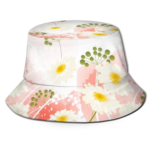 

noisydesigns daisy flower printing bucket cap women travel seaside street beach fisherman's hat sunscreen cap new