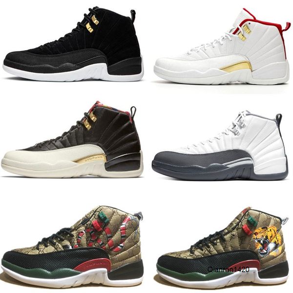 

tiger snake 12s mens basketball shoes 12 ovo cny playoff reverse taxi game royal fiba dark grey women sports sneakers man shoe