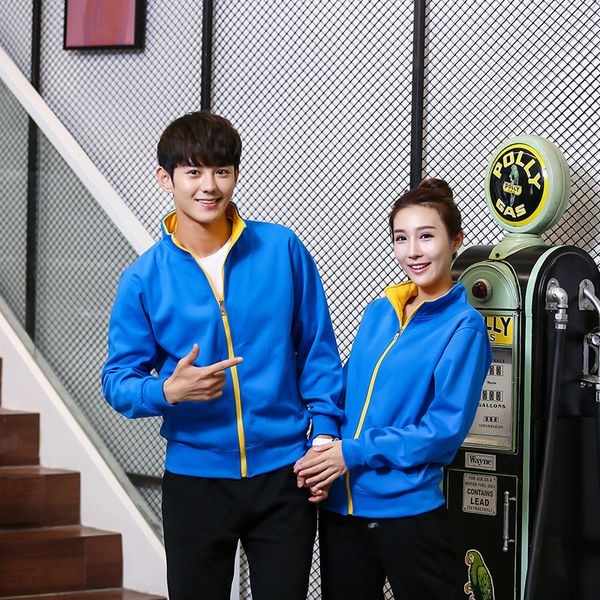 

мужчины стенд воротник свитер пользовательские осень корейский стенд воротник хит цвет свитер с длинными рукавами халаты рекреационное место, Black