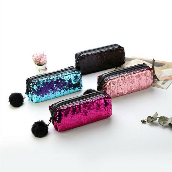 

reversible sequins magic mermaid glitter bag women cosmetic storage case fashion comfortable pouch