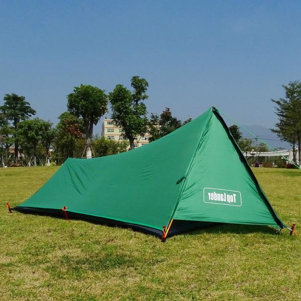 

a tower ultralight tent 1 person camping tent hiking mountain backpacking waterproof single bivvy 20d silicone one man