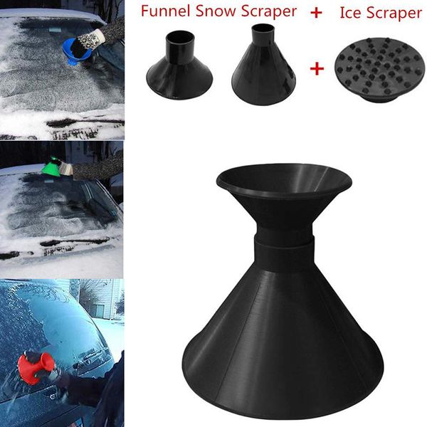 

ice scraper car windshield snow scraper kit cone-shaped funnel snow removal tools m8617