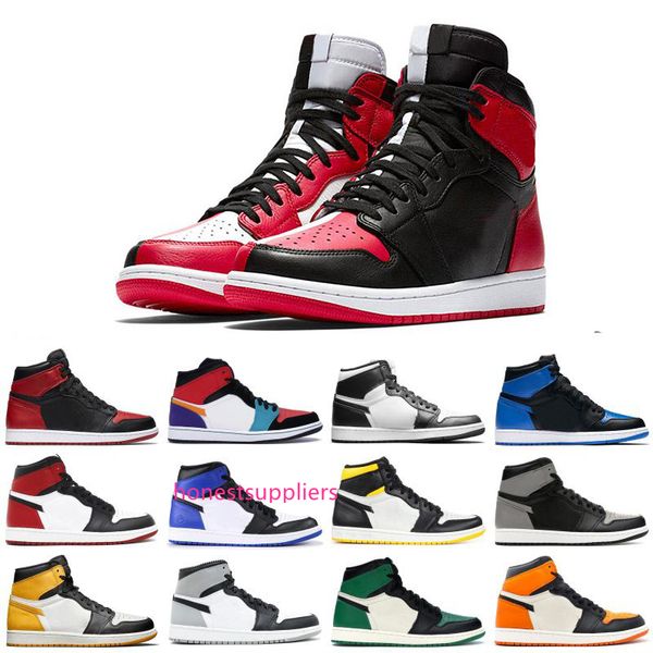 

designer 1 high og bred toe chicago banned game royal basketball shoes men 1s 3 shattered backboard shadow multicolor sneakers