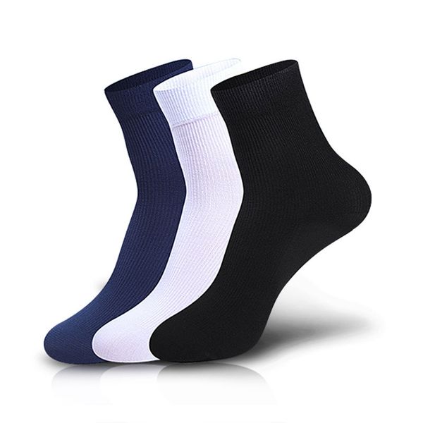 

2 pairs mens bamboo fiber socks ultra-thin male breathable socks happy 2020 crew men black cotton fast shipping