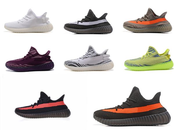 

2019 последние 35c v2 повседневная обувь для мужчин и женщин статический черный порошок белый серый зебра белуга 2.0 пара спортивная обувь р, Black