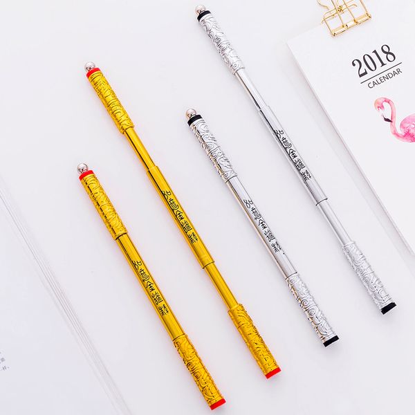 

2 pics golden hoop journey to the west pen for office stationery netural student writing gel pens