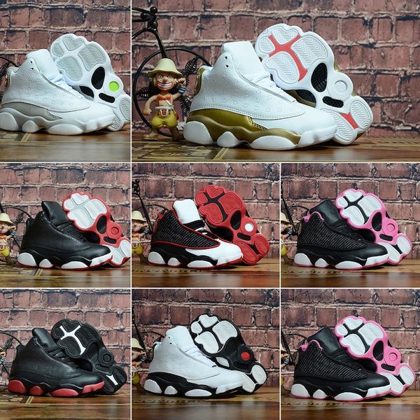 

Nike air jordan 13 retro 2019 дети спортивная обувь дети баскетбол обувь Волк серый Спорт крос