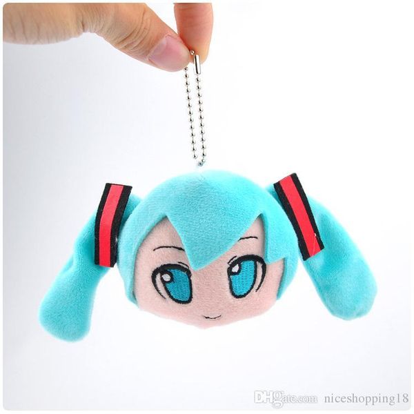 

new 3" 7.5cm hatsune miku plush doll anime collectible stuffed dolls keychains pendants gifts soft toys