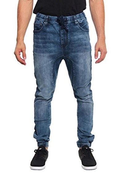 

victorious denim jogger pants for men, Blue