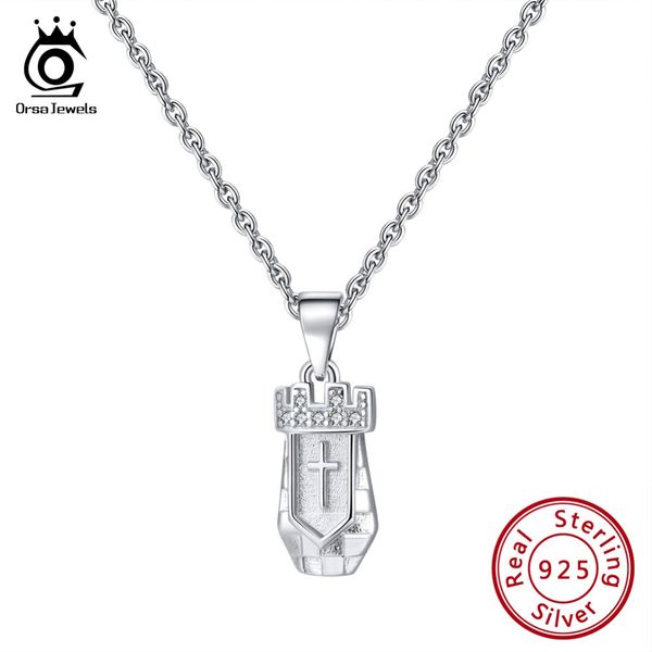 

орса ювелирные изделия твердого стерлингового серебра 925 женский кулон ожерелья старинные картины тема шахмат международный женский ювелирн, Silver