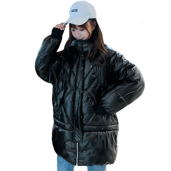 

women's winter coats in white cloth, hoods and overcoats in brown 2019, Black
