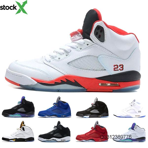 дешевые 5 5s мужская баскетбольная обувь og черный металлик белый виноград орео 5s огонь красный синий замша белый цемент пространство джем