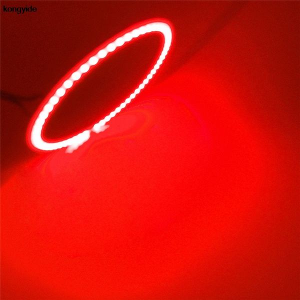 

led angel eyes halo ring light 2pcs white 60mm cob led angel eyes headlight halo ring warning lamps with cover **