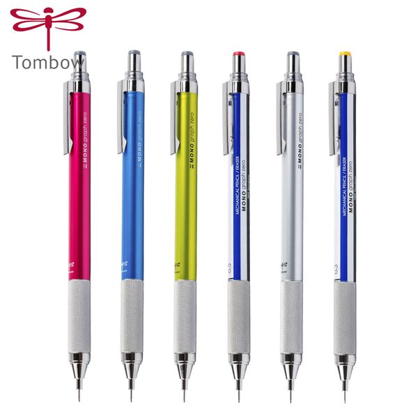 

1pcs tombow mono series dpa-162 hand drawing sketch 0.3/0.5mm low center of gravity metal grip activity pencil student exam, Blue;orange
