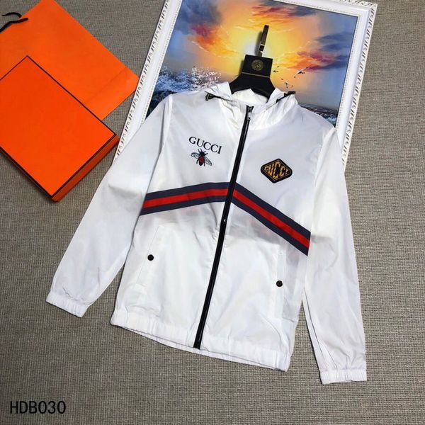 

mens designer hooded jackets windbreaker sportswear new spring autumn casual jacket clothing zipper collar plaid printed slim jacket, Black;brown