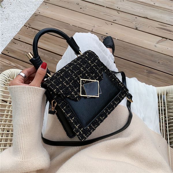 

fashion retro women mini handbag 2019 new plaid messenger bag lady small shoulder bags woman handbag and purses