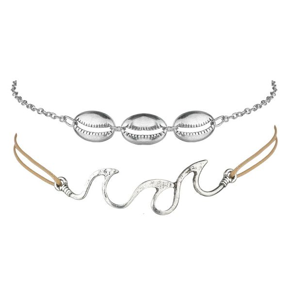 

conch shell jewelry popular accessories sandy beach sea wave shell anklet concise ma'am spray anklet ornaments, Red;blue