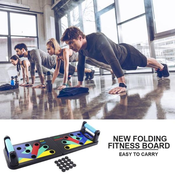 

foldable body building push up rack board fitness comprehensive exercise push-up stands for gym body training