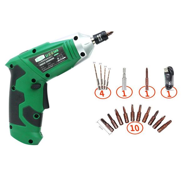

18 in1 laoa 3.6v household multifunctional cordless waterproof rechargeable lithium battery electric drill torque screw driver