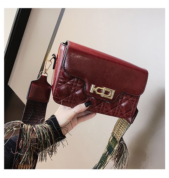 

New Style Flap bags Purse Ladies Shoulder Women bags Wide Strap Cross body Bags Bolsos Jinshi wanggong /12