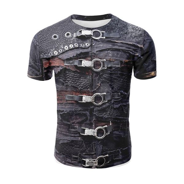 

новые футболки хип-хоп футболка воин футболка 3d печатных пуловер лето с коротким рукавом мода древний рим homme tee q1158, White;black