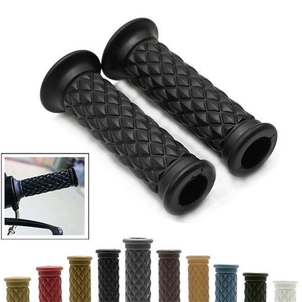 

chopper vintage motorcycle handle grip 7/8" inch 22mm universal vintage cafe racer motorbike handle retro moto handlebar grip