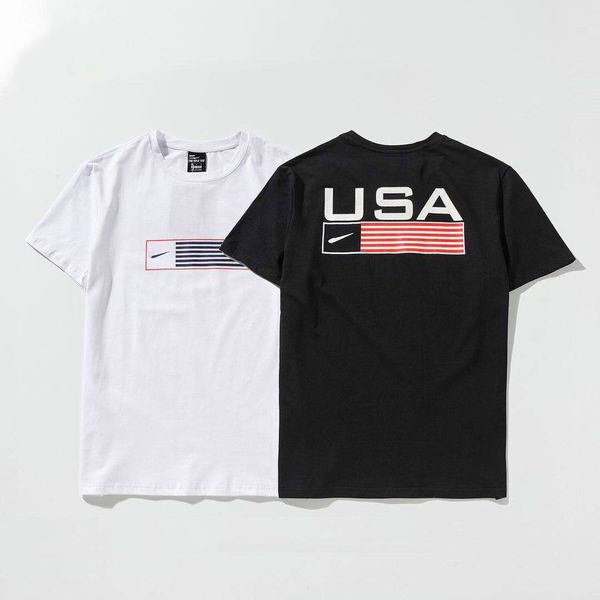 

mens designer t shirts brand letter print breathable t-shirt casual fashion summer tees 2020 new arrival short sleeve b;ack white, White;black