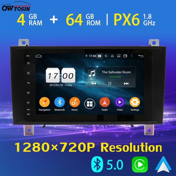 

8" ips 1280*720p android px6 4g+64g gps bluetooth 5.0 tethering radio for slk class r171 w171 slk300 slk350 4g lte car dvd