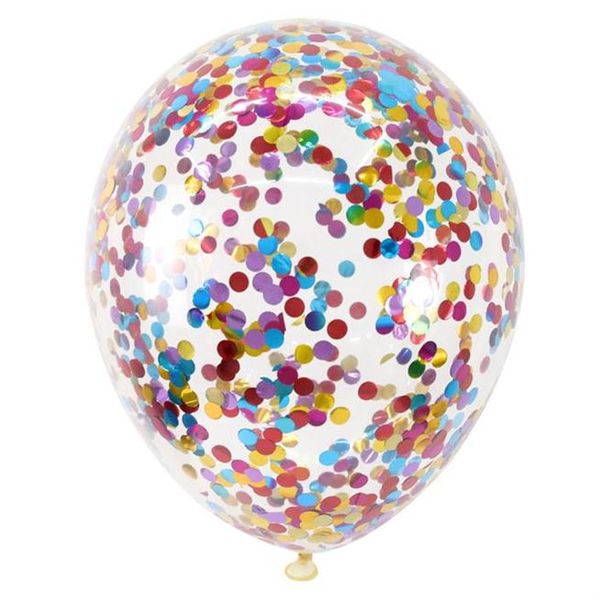 

12inch confetti balloons clear ballons party wedding party decoration kid children birthday party supplies air ballon toys