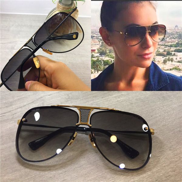 

New luxury popular ungla e 20 men de ign metal vintage ungla e fa hion tyle pilot framele uv 400 len with original ca e, White;black