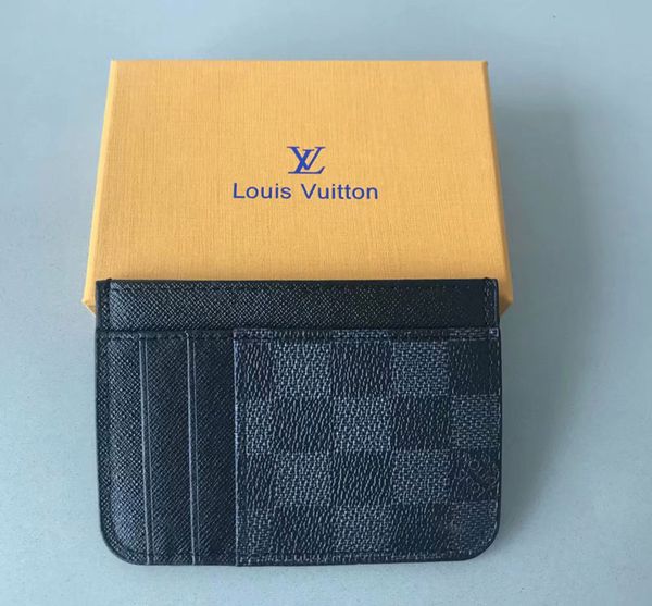 

Классический Черный Кожаный Держатель Кредитной Карты Кошелек ID Card Case для Мужчин Мода Тонкий Портмоне Карман Сумка Тонкие Кошельки