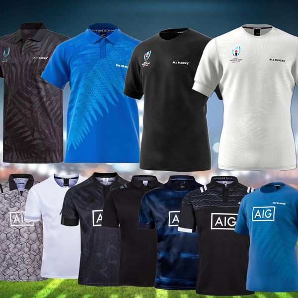 

2019 2020 rugby world cup new zealand maori all black rugby jer ey national team rugby football hirt men rwc home jer ye 5xll, Black;gray