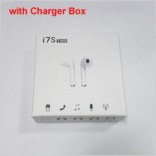 

New i7 tw wirele bluetooth earbud earphone twin headphone with charger box dock for android am ung ony mart phone mq100