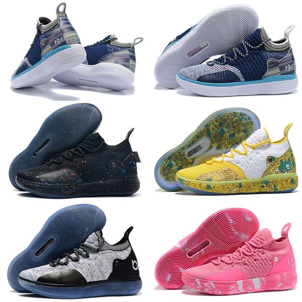 

new kd 11 ep white orange foam pink paranoid oreo ice basketball shoes kevin durant xi kd11 mens trainers sneakers size 40-46