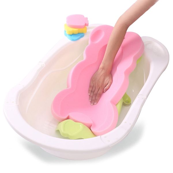 

newborn anti-slip sponge foam pad imitation of uterus environment baby bath tub bathing pad infant shower baby care