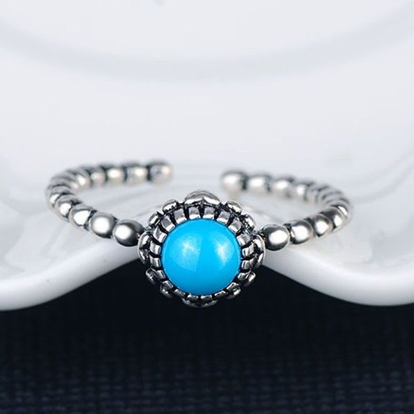 

новый vintage серебро 925 двенадцать месяцев rings день рождения камень open размер для женщин мода круглый gemstone обручальное кольцо свад, Silver