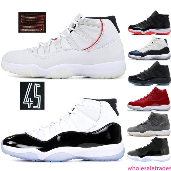 

concord 11 11s mens basketball shoes space jam platinum tint high gym red win like 96 xi designer shoes sports snerkers us 5-11
