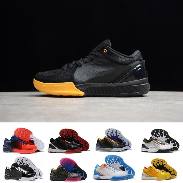 

black mamba zoom iv 4 protro mens basketball shoes sports sneakers draft day hornets 4s basket ball trainers designer boys des chaussures