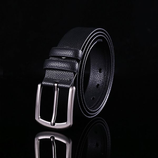 

asadw wear-out toothless alloy pants and automatic buckle business men's wear-out toothless alloy pants and trousers automatic buckle b, Black;brown