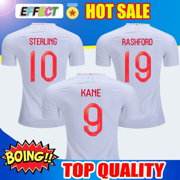 

Thailand Quality 2018 England World Cup Soccer Jerseys Kit 9# KANE 10#STERLING 11#VARDY 19# RASHFORD 20#DELE 2019 Football Shirts