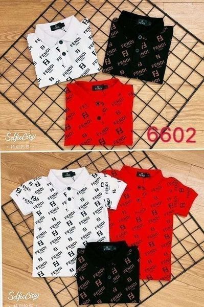 

Fen лето новая мода с коротким рукавом дети удобные и дышащие симпатичные мода письмо F знак шаблон разнообразие цветов