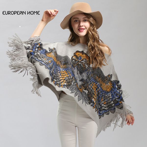 

batwing sleeve sweater women irregular slash neck 2018 spring autumn new plus size loose knit shirt shawl casual lr187, Black