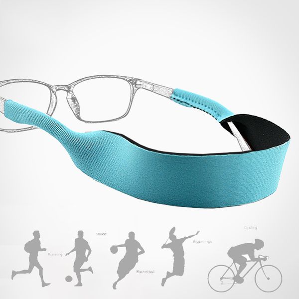 

floating sports glasses rope glasses cord outdoor sport eyeglasse eyewear cord holder neck strap reading chain goggle, Silver