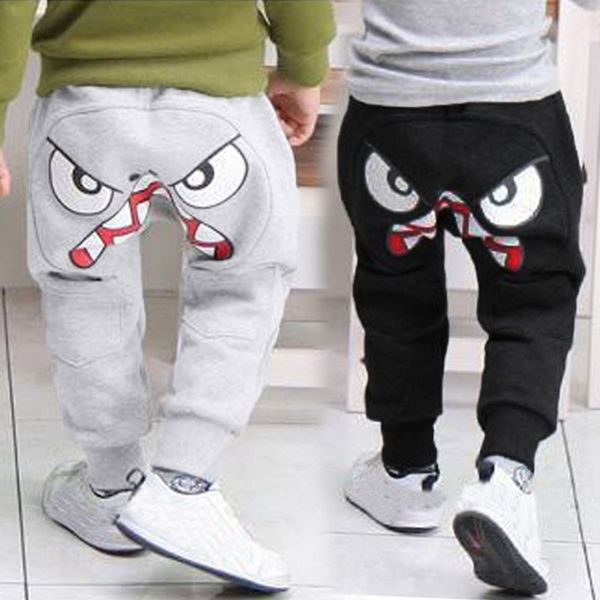

baby children kids boys cartoon style harem pants trousers autumn long pants, Blue