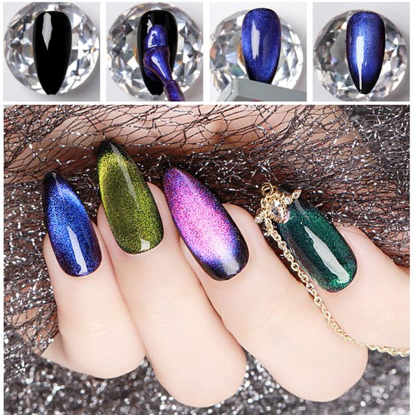 

fashion soak off uv led gel nail polish environmentally friendly 9d starry sky shiny nail polish nshopping, Red;pink
